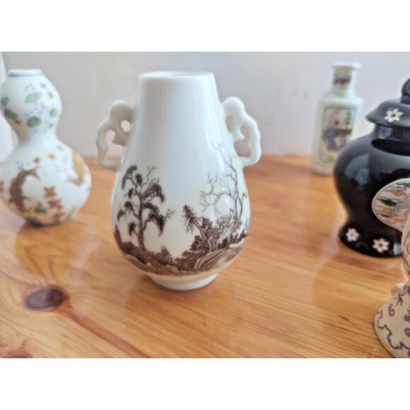 Vintage Franklin Mint Minature Japanese Bud Vases (lot of 5) - Picture 16 of 16